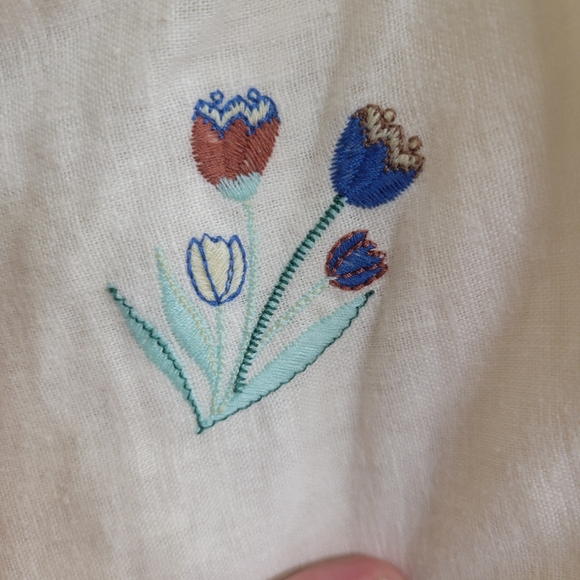 Embroidered Cream Sundress - Picture 5 of 16